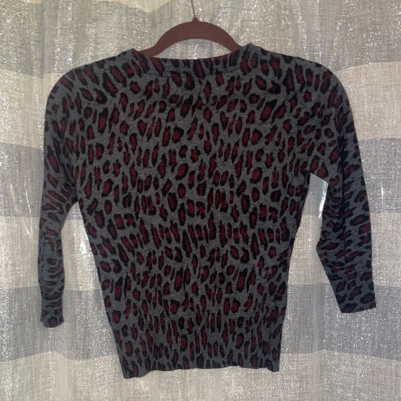 Forever 21 Leopard Print Cropped Cardigan Sweater - Picture 4 of 4